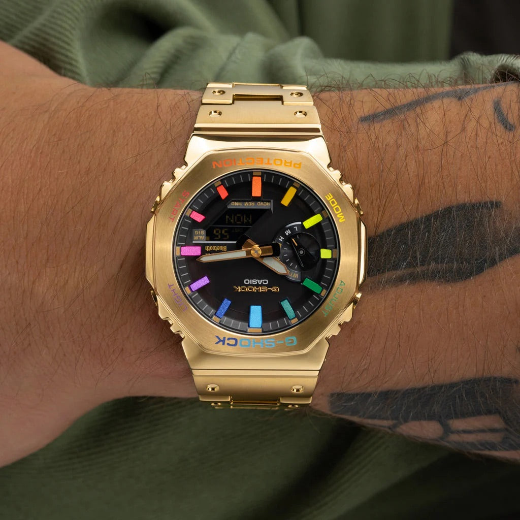 G-SHOCK CASIOAK YELLOW GOLD RAINBOW