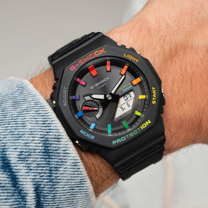 G-SHOCK CASIOAK BLACK RAINBOW