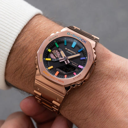 G-SHOCK CASIOAK ROSE GOLD RAINBOW