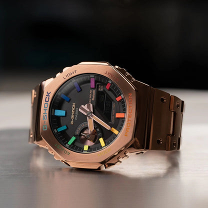 G-SHOCK CASIOAK ROSE GOLD RAINBOW